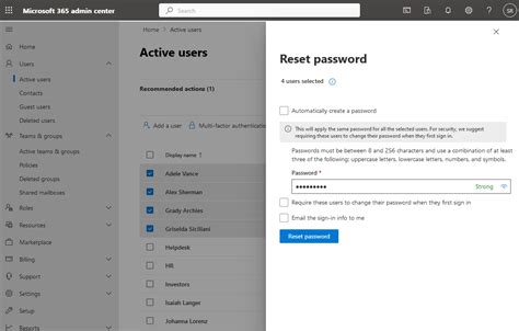 microsoft admin center login|Reset passwords .